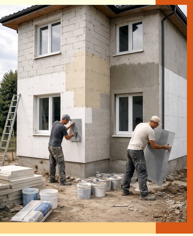Утепление дома из газобетона в Туймазы от 4280 руб./м² — заказать у ТепломастерТмз